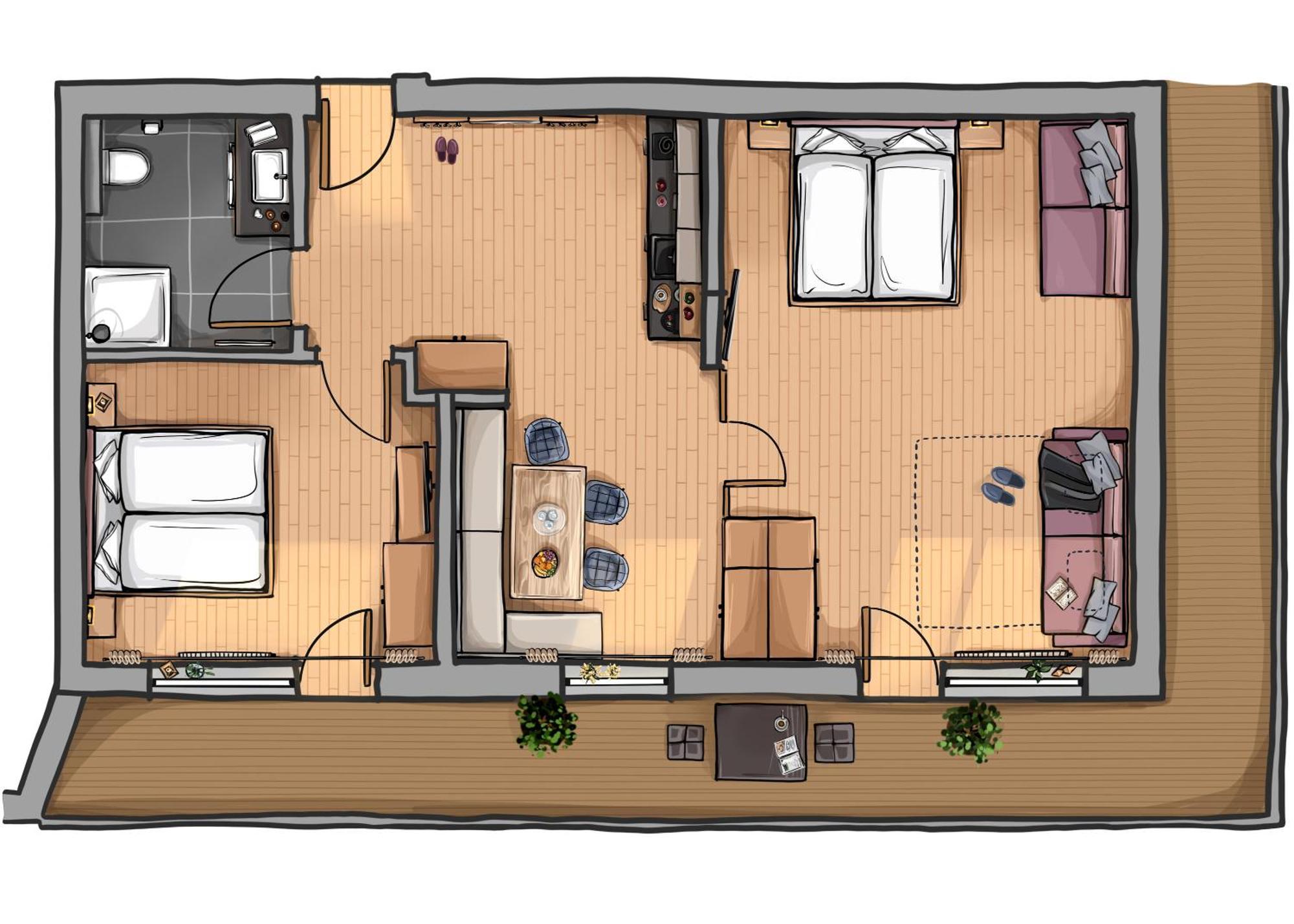 Appartements Sonnalm Berwang Szoba fotó